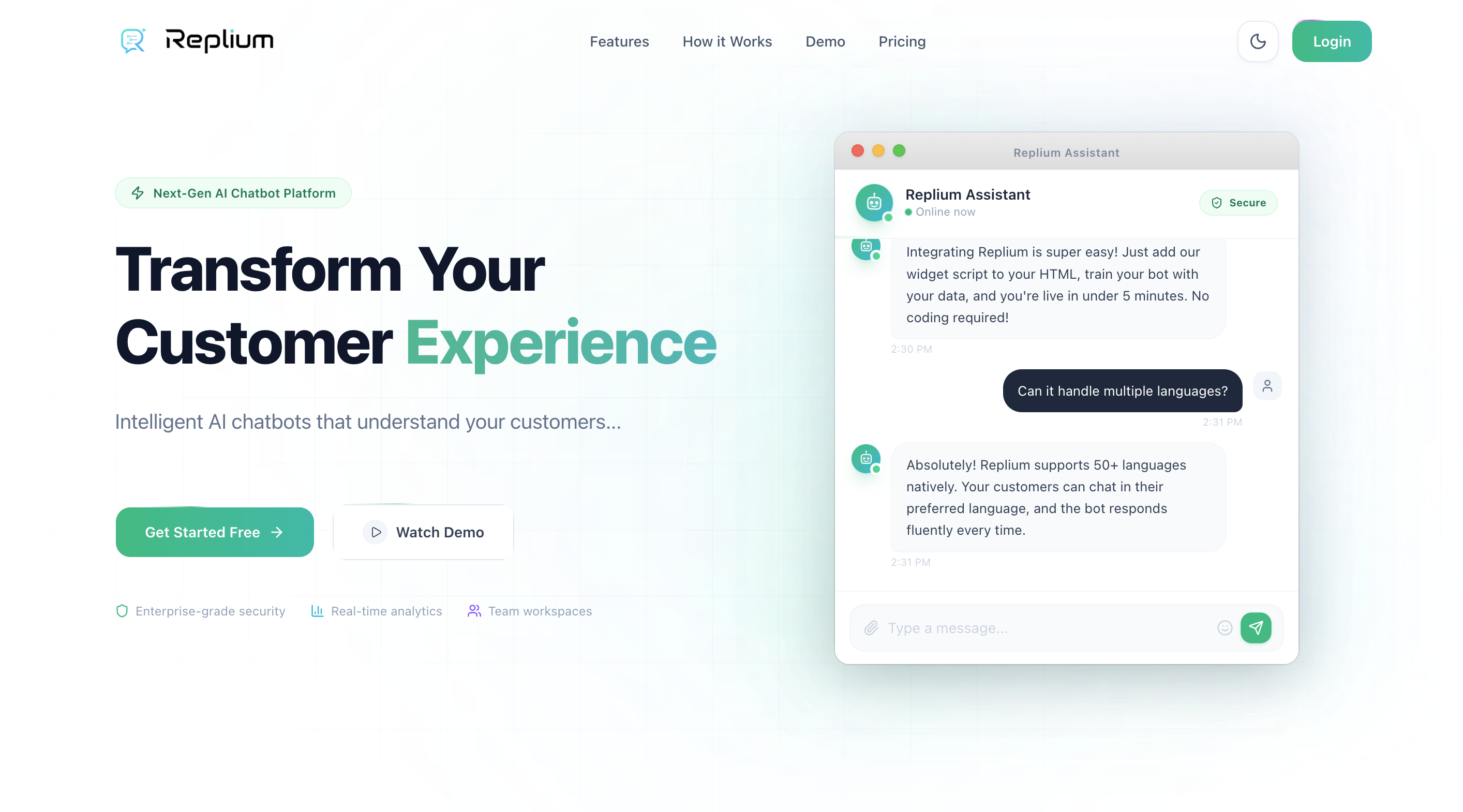 Replium preview